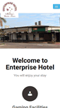 Mobile Screenshot of enterprisehotel.com.au