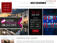 Tablet Screenshot of enterprisehotel.com